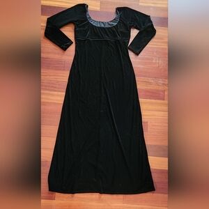 VINTAGE '90S SCOTT MCCLINTOCK VELVET DRESS BLACK SIZE 14